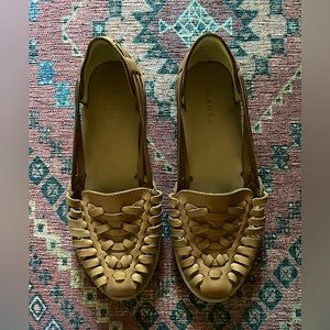 Nisolo Huarache, size 6.5, Almond, Used